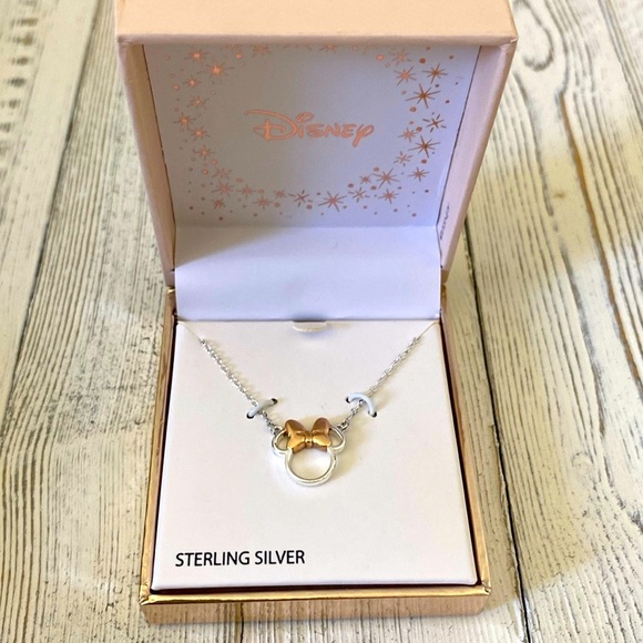 🎁 Minnie Mouse Sterling Silver Necklace - Picture 2 of 3